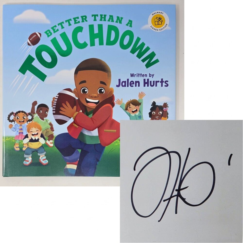 Signed Jalen Hurts Better Than A Touchdown 2026 Hardcover Book Autographed